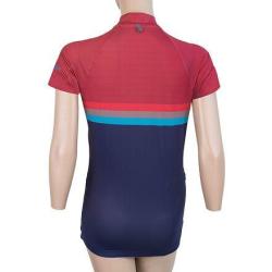Sensor Cyklo Summer Stripe modro/fialový dámský dres krátký rukáv POUZE XXL (VÝPRODEJ)