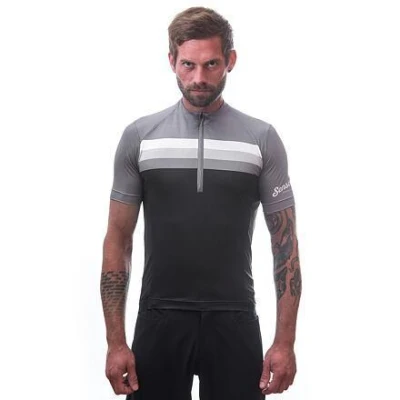 Sensor Cyklo Tour Black Stripes pánský cyklistický dres POUZE M (VÝPRODEJ)