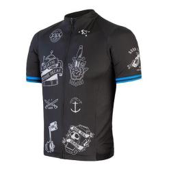 Sensor Cyklo Tour Black Tattoo panský cyklistický dres POUZE M (VÝPRODEJ)