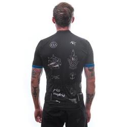 Sensor Cyklo Tour Black Tattoo panský cyklistický dres POUZE M (VÝPRODEJ)