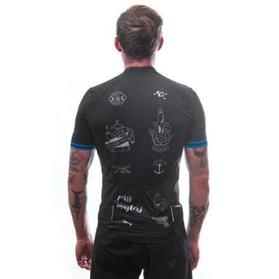 Sensor Cyklo Tour Black Tattoo panský cyklistický dres POUZE M (VÝPRODEJ)