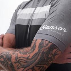 Sensor Cyklo Tour Black Stripes pánský cyklistický dres