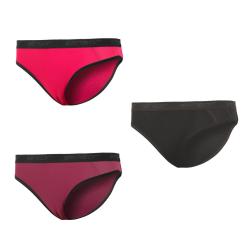 Sensor Double Face 3-pack černé/lilla/magenta dámské kalhotky