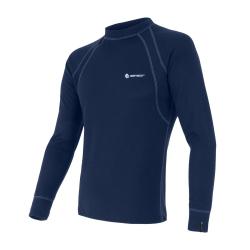 SENSOR Double Face pánske tričko dl. rukáv Deep Blue