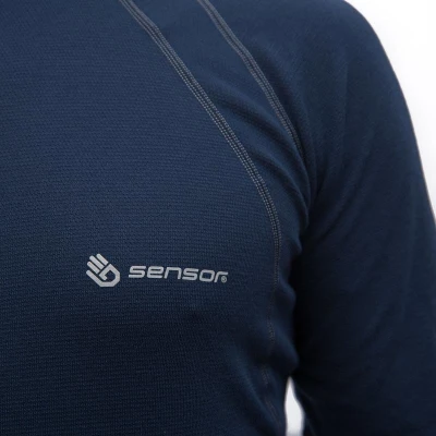 SENSOR Double Face pánské triko dl. rukáv Deep Blue