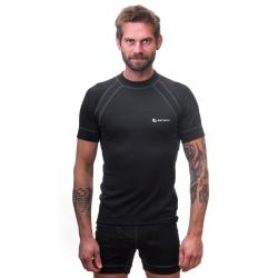 SENSOR Double Face pánské černé triko kr. rukáv
