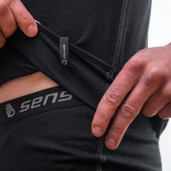 SENSOR Double Face pánské černé triko kr. rukáv