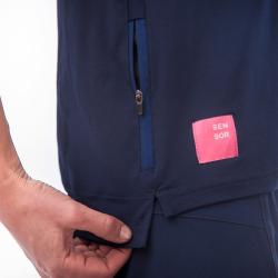 Sensor Helium Deep Blue/leaves dámský cyklistický dres