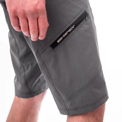 Sensor Helium Lite Rhino Grey pánské cyklistické šortky POUZE XL (VÝPRODEJ)