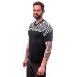 Sensor Helium Černá/geometry pánský cyklistický dres