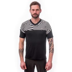 Sensor Helium Černá/geometry pánský cyklistický dres
