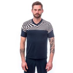 Sensor Helium Deep Blue/geometry pánský cyklistický dres