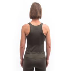 SENSOR Infinity Eco dámský crop top Olive Green