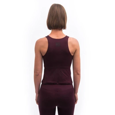 SENSOR Infinity Eco dámský crop top Port Red