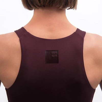 SENSOR Infinity Eco dámský crop top Port Red