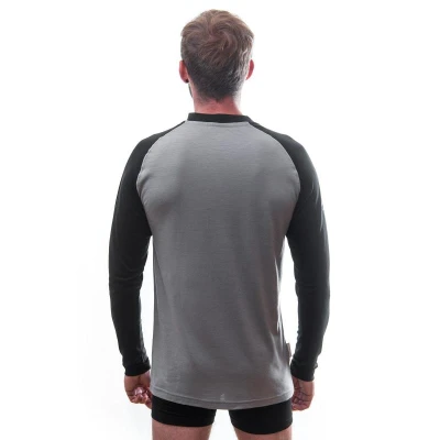 SENSOR Merino Active Adventure pánské triko Šedá/černá