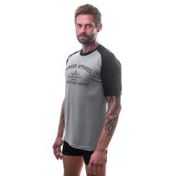 Sensor Merino Active Pt Adventure Šedá/černá pánské funkční tričko
