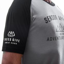 Sensor Merino Active Pt Adventure Šedá/černá pánské funkční tričko