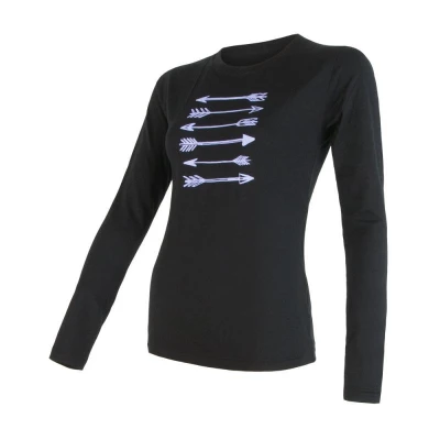 Sensor Merino Active Pt Arrows Čierna dámske funkčné tričko Sensor Merino Active Pt Arrows Čierna dámske funkčné tričko