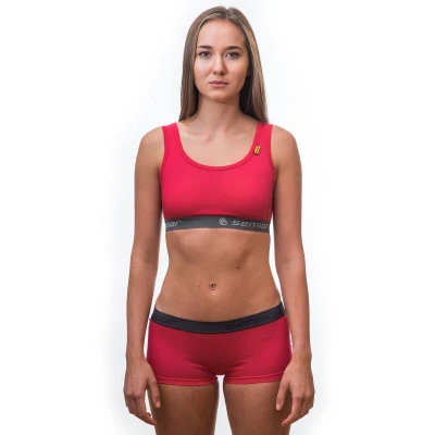 Sensor Merino Active magenta dámské kalhotky s nohavičkou