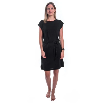 SENSOR Merino Active dámské černé šaty