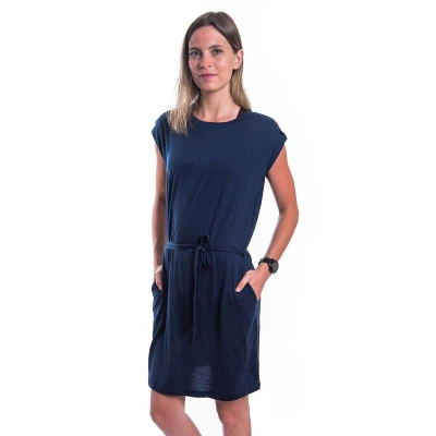 SENSOR Merino Active dámske šaty Deep Blue
