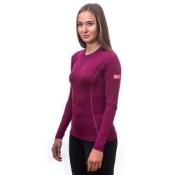 Sensor Merino Active lilla dámské triko dlouhý rukáv