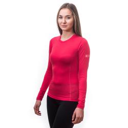 Sensor Merino Active magenta dámské triko dlouhý rukáv