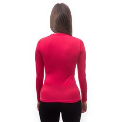 Sensor Merino Active magenta dámské triko dlouhý rukáv