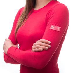 Sensor Merino Active magenta dámské triko dlouhý rukáv
