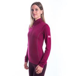 Sensor Merino Active Zip Lilla dámské funkční tričko