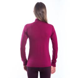 Sensor Merino Active Zip Lilla dámské funkční tričko