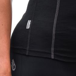 Sensor Merino Active černé dámské triko krátký rukáv