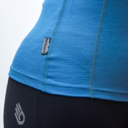 Sensor Merino Active modré dámské triko krátký rukáv