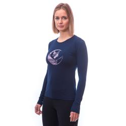 SENSOR Merino Active Fox dámské triko Deep Blue