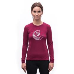 SENSOR Merino Active Fox dámské triko dl. rukáv Lilla