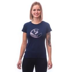 SENSOR Merino Active Fox dámske tričko kr. rukáv Deep Blue