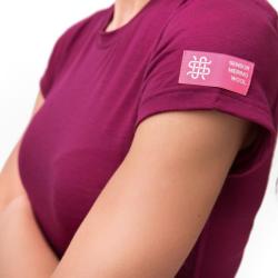 Sensor Merino Active lilla dámske tričko krátky rukáv IBA S (VÝPREDAJ)