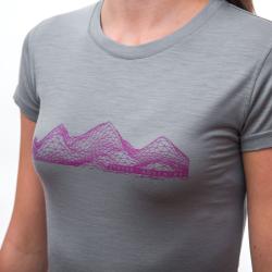 Sensor Merino Active Pt Mountains Sv.šedá dámské funkční tričko