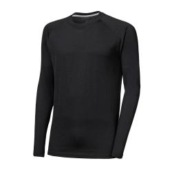 SENSOR Merino Active No Logo pánské černé triko dl. rukáv Raglan