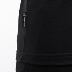 SENSOR Merino Active No Logo pánské černé triko kr. rukáv Raglan