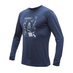 SENSOR Merino Active Outside pánske tričko dl. rukáv Deep Blue
