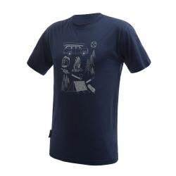 SENSOR Merino Active Outside pánske tričko kr. rukáv Deep Blue SENSOR Merino Active Outside pánske tričko kr. rukáv Deep Blue