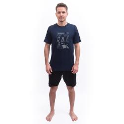 SENSOR Merino Active Outside pánské triko kr. rukáv Deep Blue