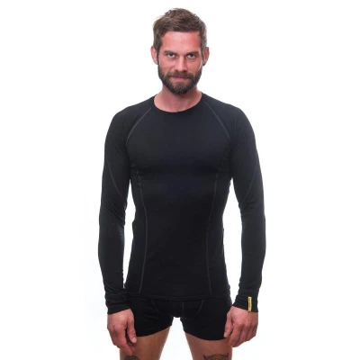 Sensor Merino Active Černá pánské funkční tričko