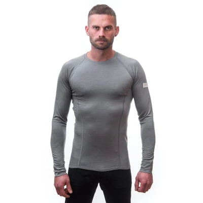Sensor Merino Active Sv.šedá pánské funkční tričko