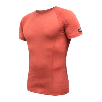 SENSOR Merino Active pánské triko kr. rukáv Terracotta SENSOR Merino Active pánské triko kr. rukáv Terracotta