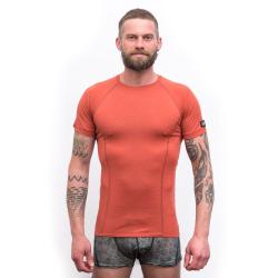 SENSOR Merino Active pánské triko kr. rukáv Terracotta