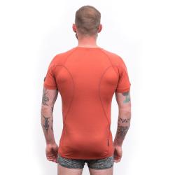 SENSOR Merino Active pánské triko kr. rukáv Terracotta