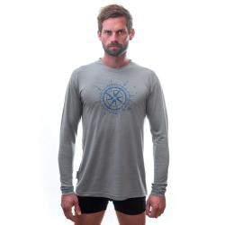 Sensor Merino Active Pt Compass Šedá pánské funkční tričko POUZE L (VÝPRODEJ)